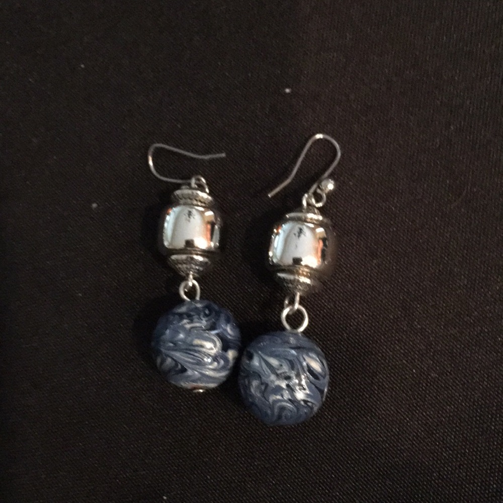 Chico’s earrings Lapis Blue